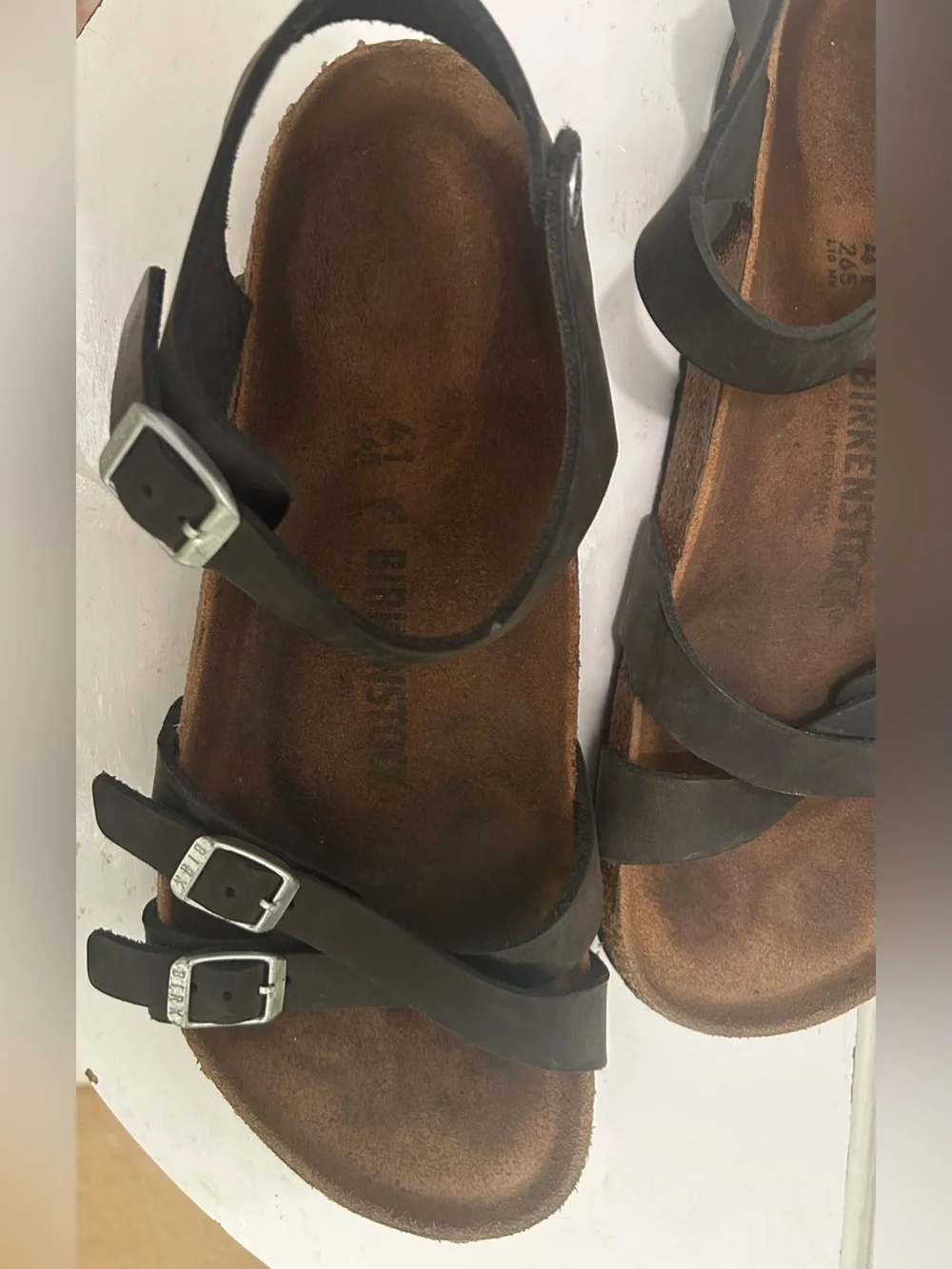 Birkenstock Kumba Black Oiled Sandals EU 41 Unisex Women 10-10.5 Men 8-8.5